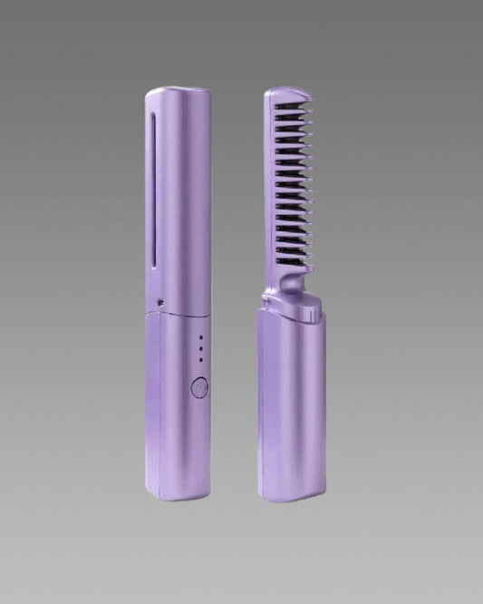 Cordless Mini Hair Straightener & Hot Comb
